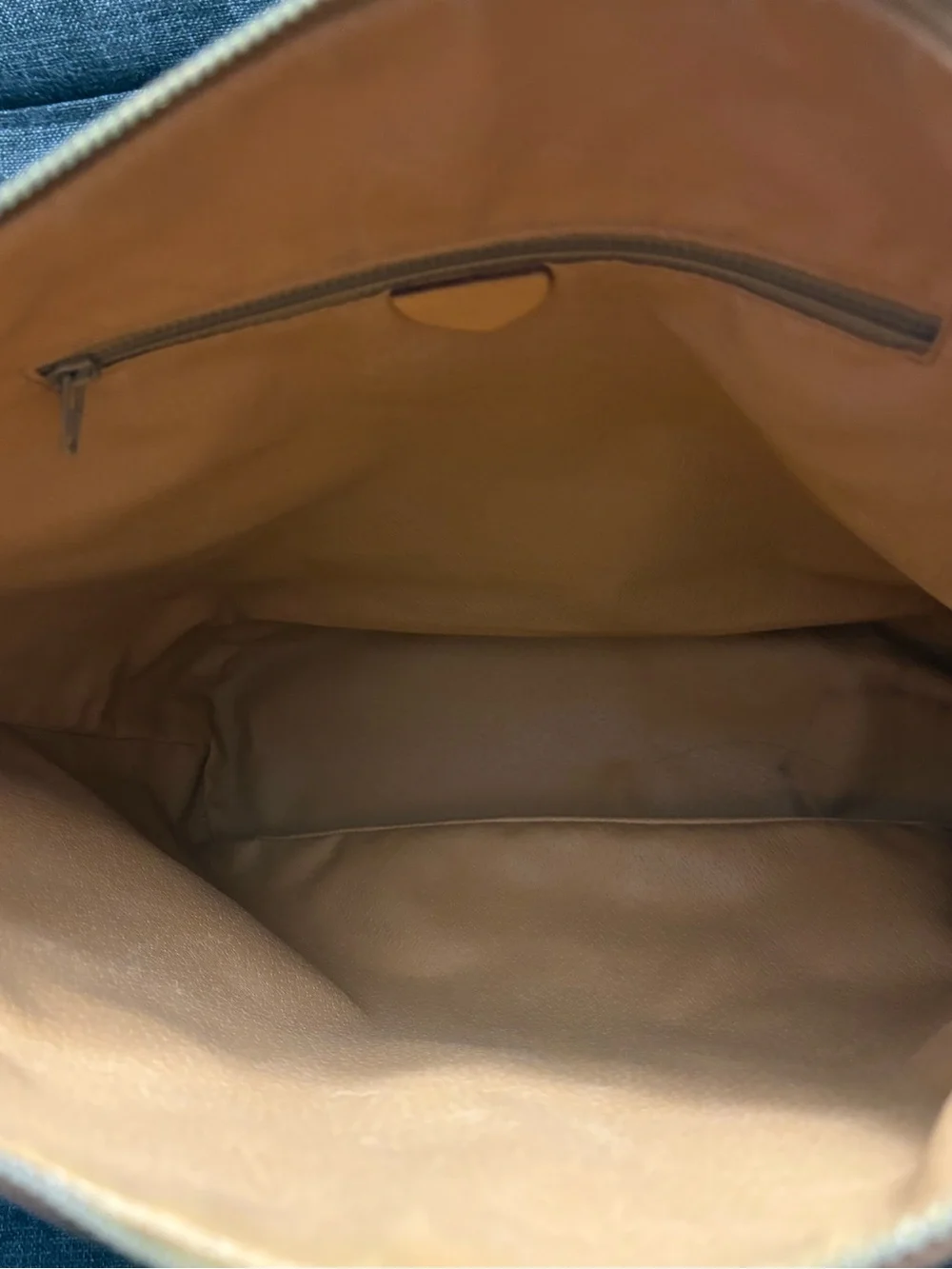 Celine Brown Monogram Canvas Crossbody Bag with Tan Leather Trim